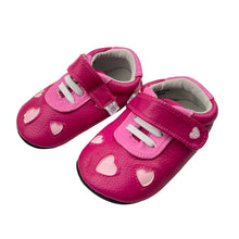 Load image into Gallery viewer, Shoes JACK &amp; LILY, pink leather moccasin shoes, EU 21-22, 18-24 months, EUC, size 5,  