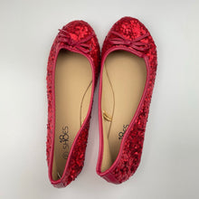 Load image into Gallery viewer, Shoes 18 Shoes, red sequin ballet pumps, GUC, size 7-8,  