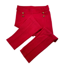 Load image into Gallery viewer, Girls JANIE AND JACK, red stretchy pants, elasticated, Inside leg: 43.5cm, FUC, size 6,  