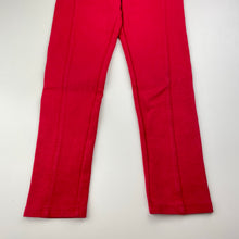 Load image into Gallery viewer, Girls JANIE AND JACK, red stretchy pants, elasticated, Inside leg: 43.5cm, FUC, size 6,  