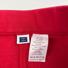 Load image into Gallery viewer, Girls JANIE AND JACK, red stretchy pants, elasticated, Inside leg: 43.5cm, FUC, size 6,  