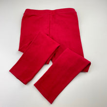Load image into Gallery viewer, Girls JANIE AND JACK, red stretchy pants, elasticated, Inside leg: 43.5cm, FUC, size 6,  