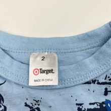 Load image into Gallery viewer, Boys Target, blue cotton tee / top, EUC, size 2,  