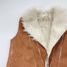 Load image into Gallery viewer, Girls Kardashian Kids, faux fur lined, faux suede vest, EUC, size 2,  