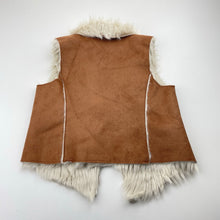 Load image into Gallery viewer, Girls Kardashian Kids, faux fur lined, faux suede vest, EUC, size 2,  