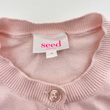 Load image into Gallery viewer, Girls Seed, knitted cotton cardigan, GUC, size 4,  