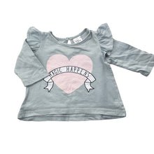 Load image into Gallery viewer, Girls Baby Berry, cotton long sleeve top, GUC, size 000,  