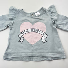 Load image into Gallery viewer, Girls Baby Berry, cotton long sleeve top, GUC, size 000,  