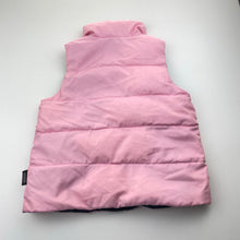 Load image into Gallery viewer, Girls Minnex, reversible pink/navy down/feather filled vest, armpit to armpit: 34cm, GUC, size 3-5,  