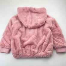 Load image into Gallery viewer, Girls F&amp;F, lined faux fur jacket / coat, EUC, size 3-4,  