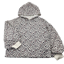 Load image into Gallery viewer, Girls Cotton On, animal print fleece lined hoodie sweater, FUC, size 8,  