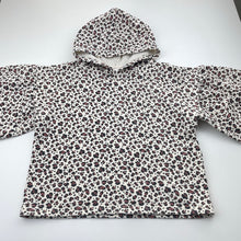 Load image into Gallery viewer, Girls Cotton On, animal print fleece lined hoodie sweater, FUC, size 8,  