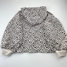 Load image into Gallery viewer, Girls Cotton On, animal print fleece lined hoodie sweater, FUC, size 8,  
