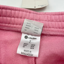 Load image into Gallery viewer, Girls B Collection, pink fleece lined track pants, Inside leg: 51cm, NEW, size 7,  