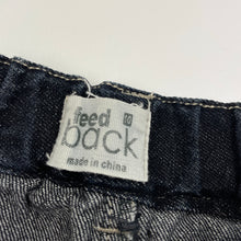 Load image into Gallery viewer, Boys Feed Back, dark denim jeans, adjustable, Inside leg: 57.5cm, GUC, size 10,  
