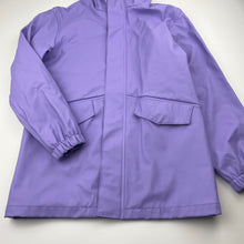 Load image into Gallery viewer, Girls Lily &amp; Dan, purple waterproof jacket / coat, small marks , FUC, size 10,  