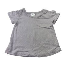 Load image into Gallery viewer, Girls Anko, lilac &amp; white spot cotton tee / top, EUC, size 00,  