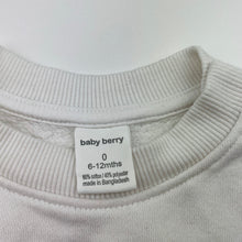 Load image into Gallery viewer, Unisex Baby Berry, fleece lined sweater / jumper, FUC, size 0,  