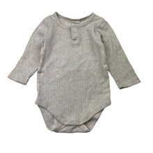 Load image into Gallery viewer, Unisex Baby Berry, ribbed organic cotton bodysuit / romper, FUC, size 0,  