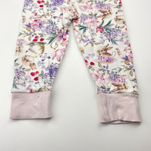 Load image into Gallery viewer, Girls Baby Berry, cotton pyjama bottoms / pants, rabbits, FUC, size 2,  