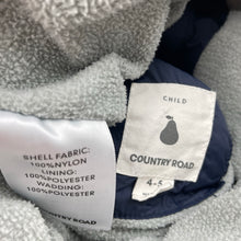 Load image into Gallery viewer, Boys Country Road, fleece lined thick jacket / coat, L: 53cm, wash fade on cuffs, FUC, size 4-5,  
