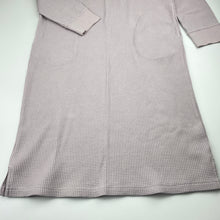 Load image into Gallery viewer, Girls Uniqlo, waffle long sleeve dress, pockets, EUC, size 13, L: 97cm