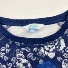 Load image into Gallery viewer, Girls Tilii, fleece lined floral sweater / jumper, GUC, size 16,  