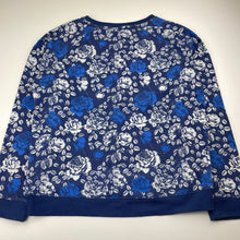 Load image into Gallery viewer, Girls Tilii, fleece lined floral sweater / jumper, GUC, size 16,  
