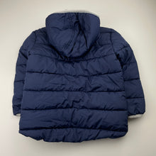 Load image into Gallery viewer, Boys B Collection, navy puffer jacket / coat, EUC, size 4,  
