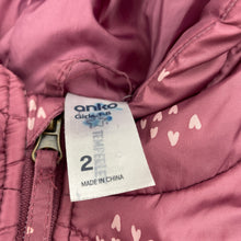 Load image into Gallery viewer, Girls Anko, hooded puffer jacket / coat, FUC, size 2,  