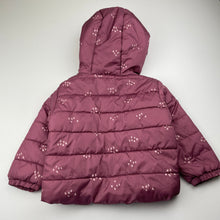 Load image into Gallery viewer, Girls Anko, hooded puffer jacket / coat, FUC, size 2,  