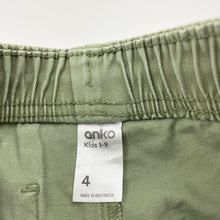 Load image into Gallery viewer, Boys Anko, stretch cotton shorts, elasticated, GUC, size 4,  