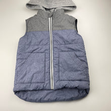 Load image into Gallery viewer, Boys H&amp;T, hooded puffer vest / sleeveless jacket, GUC, size 5,  