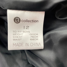 Load image into Gallery viewer, Boys B Collection, black puffer jacket / coat, FUC, size 12,  