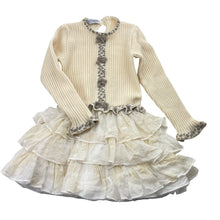Load image into Gallery viewer, Girls Baby Graziella, cotton lined merino wool / silk dress, Made in Italy, EUC, size 2, L: 41cm