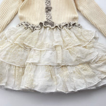 Load image into Gallery viewer, Girls Baby Graziella, cotton lined merino wool / silk dress, Made in Italy, EUC, size 2, L: 41cm