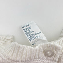 Load image into Gallery viewer, Girls Anko, white cotton knitted cardigan, GUC, size 3,  
