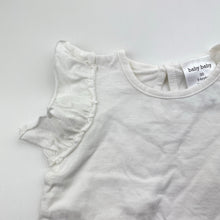 Load image into Gallery viewer, Girls Baby Baby, white cotton tee / top, EUC, size 00,  