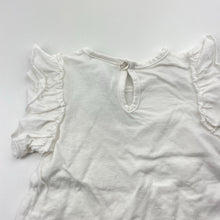 Load image into Gallery viewer, Girls Baby Baby, white cotton tee / top, EUC, size 00,  