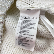 Load image into Gallery viewer, Girls H&amp;M, silver knit sweater / jumper, GUC, size 9-10,  
