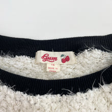 Load image into Gallery viewer, Girls GUM, soft fluffy sweater / jumper, light mark lower front, FUC, size 16,  
