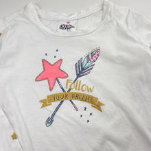 Load image into Gallery viewer, Girls Eve's Sister, cotton long sleeve tee / top, GUC, size 7,  