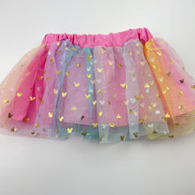 Load image into Gallery viewer, Girls Disney, cotton lined tulle skirt, elasticated, FUC, size 1,  