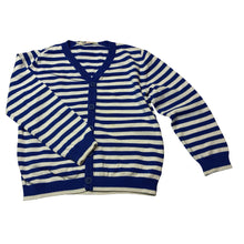 Load image into Gallery viewer, Girls H&amp;M, striped knitted cotton cardigan, FUC, size 6,  