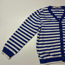 Load image into Gallery viewer, Girls H&amp;M, striped knitted cotton cardigan, FUC, size 6,  
