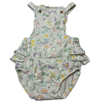 Load image into Gallery viewer, Girls Dymples, floral ruffle summer romper, EUC, size 0,  