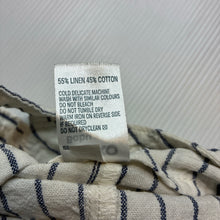 Load image into Gallery viewer, Boys Anko, striped linen / cotton overalls / shortalls, EUC, size 0000,  