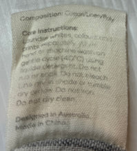 Load image into Gallery viewer, Girls GOLDIE + ACE, X Lindy Klim cotton / linen blend overalls dress, small marks, FUC, size 0, L: 38cm