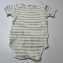 Load image into Gallery viewer, Unisex Anko, striped cotton bodysuit / romper, GUC, size 1,  