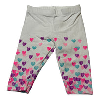 Load image into Gallery viewer, Girls Baby Berry, stretchy leggings / bottoms, hearts, GUC, size 0000,  